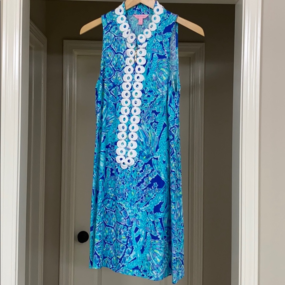 Lilly Pulitzer Jane shift Tortuga Time 8 EUC